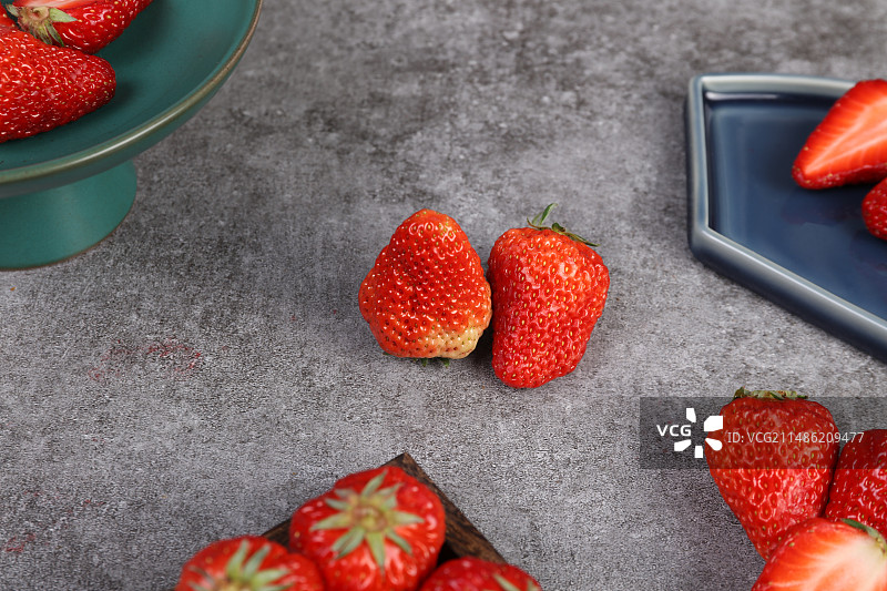 红色草莓有机水果素材图片图片素材