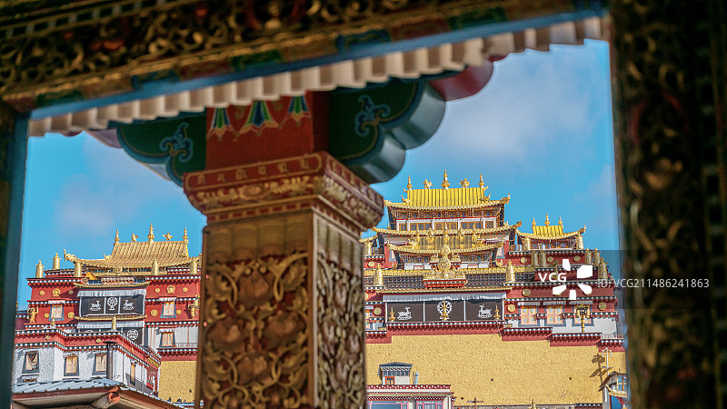 松赞林寺图片素材