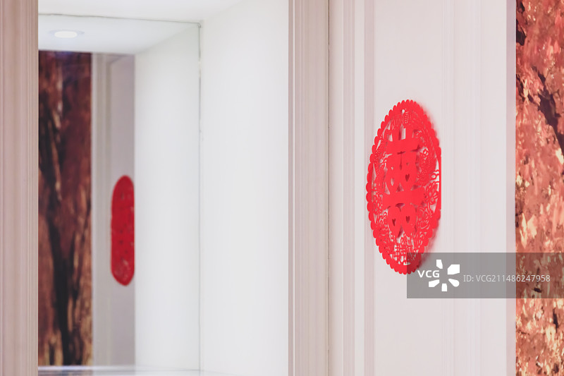 山西大同结婚婚房喜子装饰图片素材