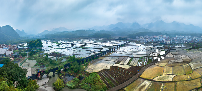 武宣水田图片素材