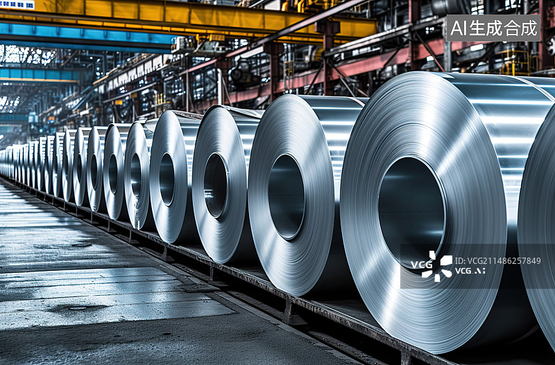 【AI数字艺术】工厂内的管道图片素材