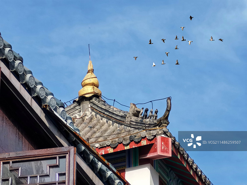 古建筑一角图片素材