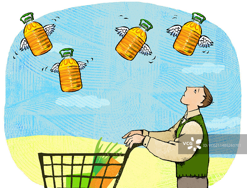 食用油涨价图片素材