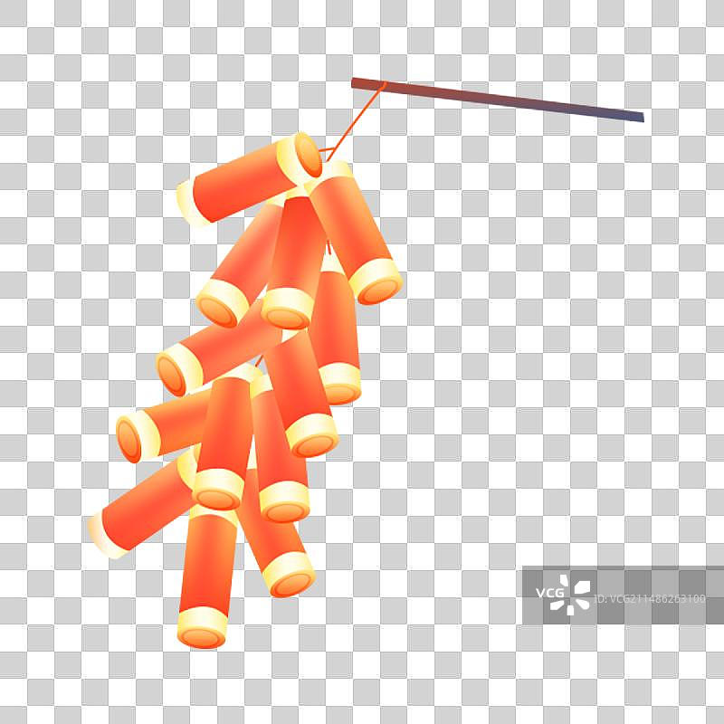 新春爆竹春节免扣插画元素图片素材