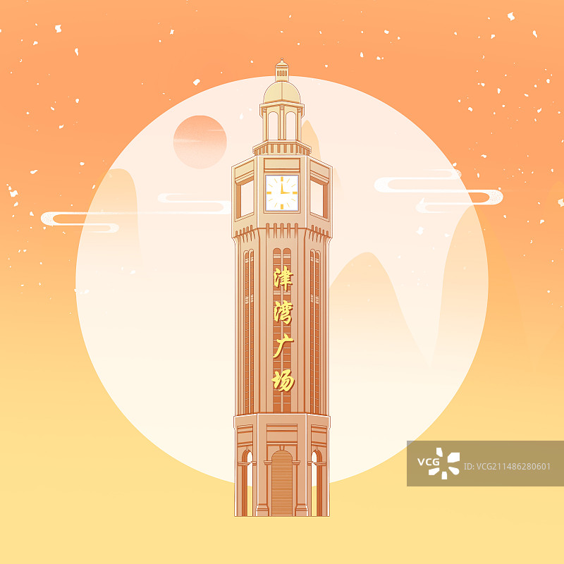 天津津湾广场图片素材