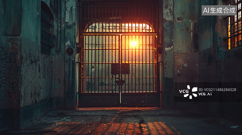 【AI数字艺术】废弃建筑中的空人行道图片素材