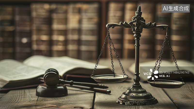 【AI数字艺术】桌子上的木槌和体重秤特写镜头图片素材