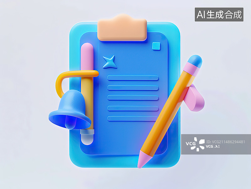 【AI数字艺术】白色背景上的学校用品的高角度视图图片素材