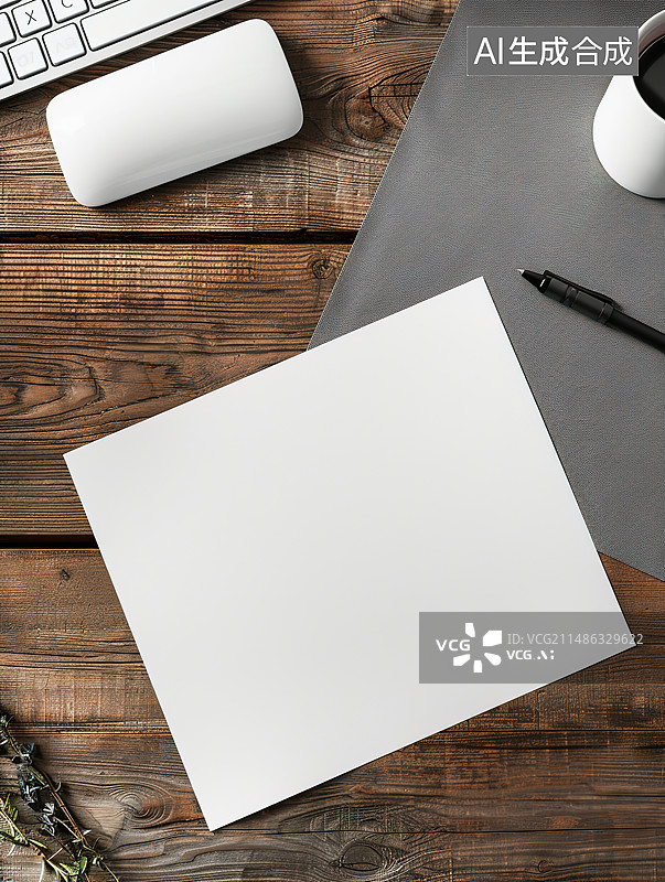 【AI数字艺术】正上方是桌上的笔记本电脑和手机图片素材