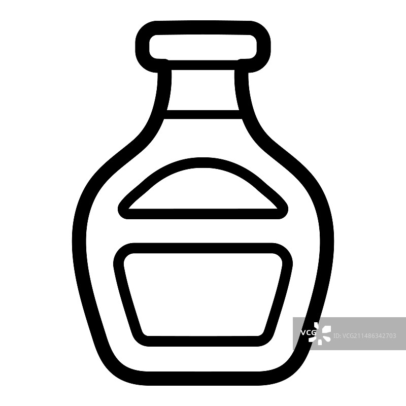 白色背景上的番茄酱瓶扁平图标图片素材