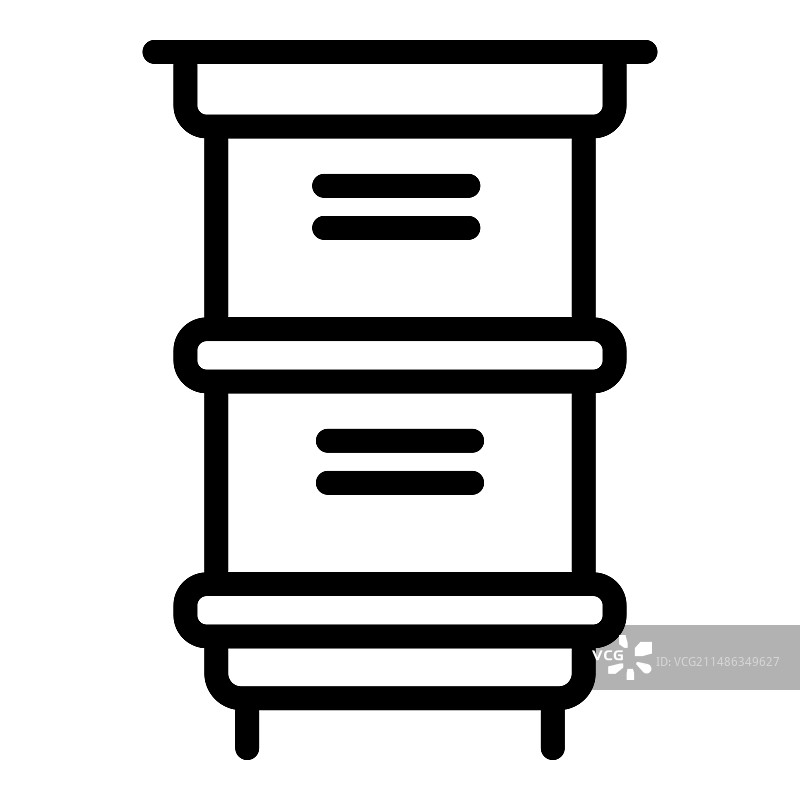 白色背景上的蜂箱扁平图标图片素材