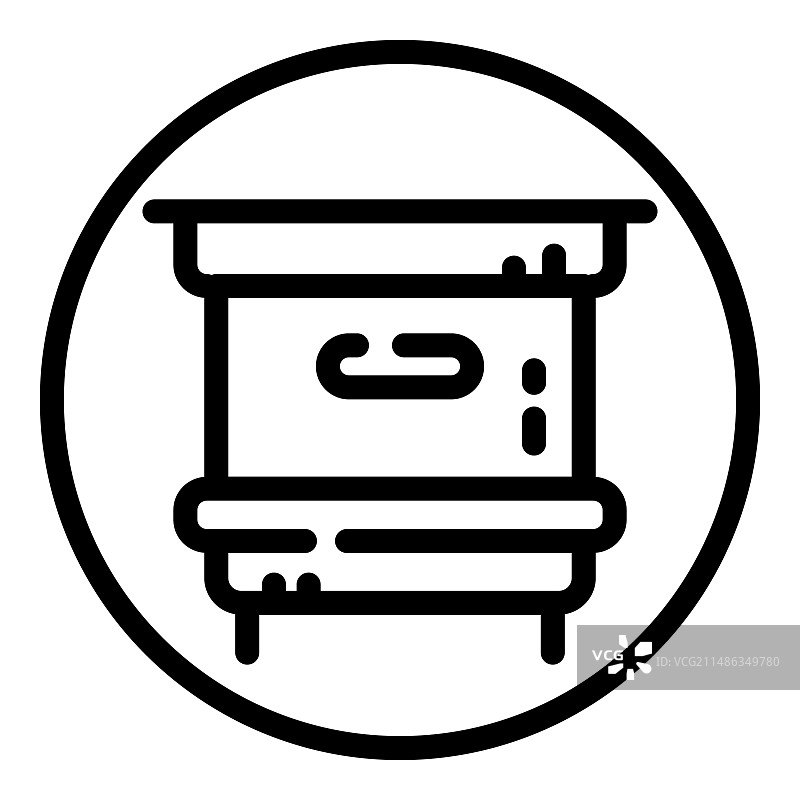 白色背景上的蜂箱扁平图标图片素材