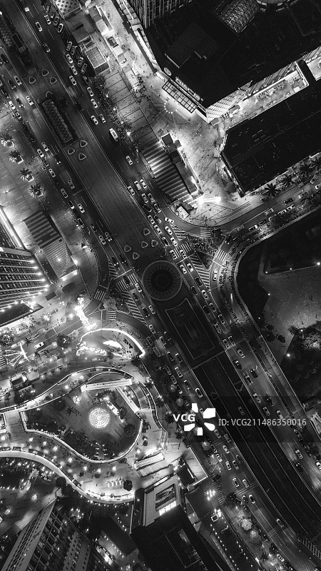 广州市番禺区四海城/番禺万达交叉路口图片素材