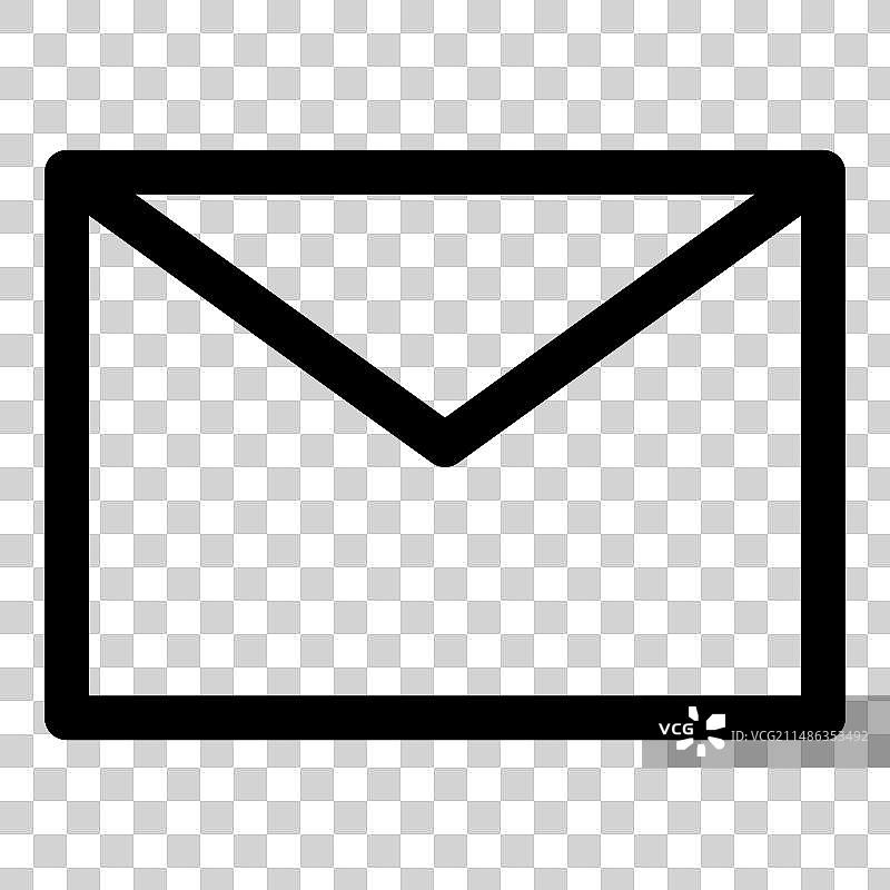 字母扁平图标，白色背景上隔离图片素材