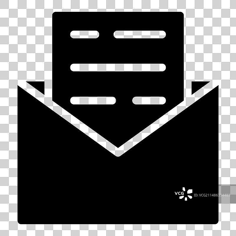 字母扁平图标，白色背景上隔离图片素材