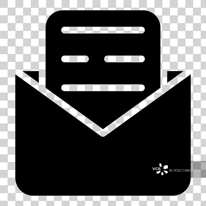 字母扁平图标，白色背景上隔离图片素材