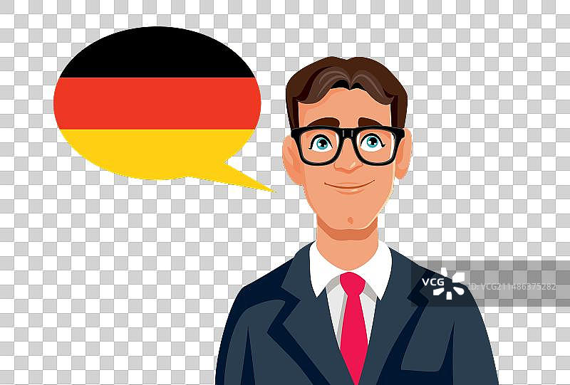 说德语的商人图片素材