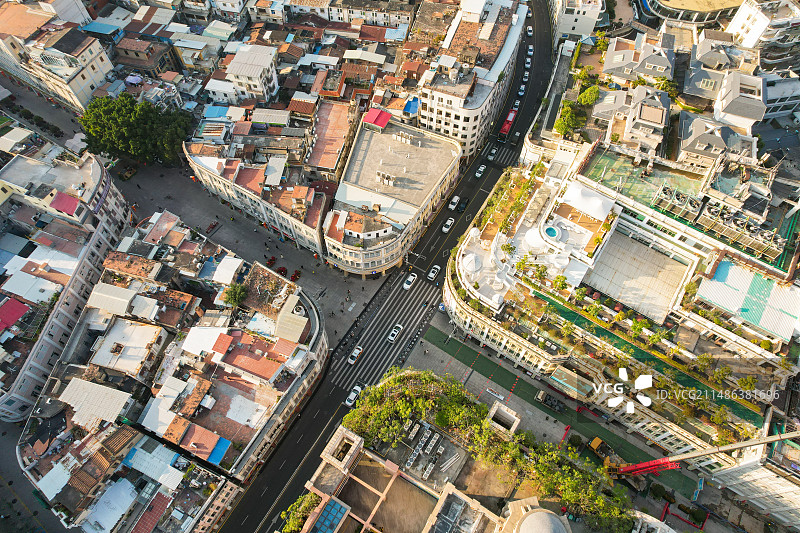 航拍厦门老城区建筑景观图片素材