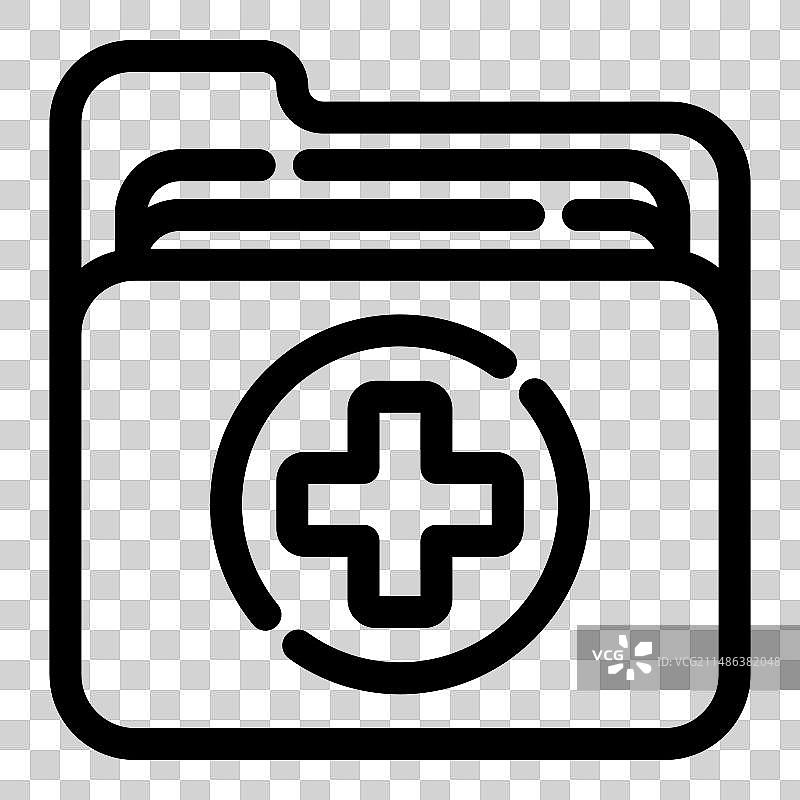 病人卡片平面图标图片素材