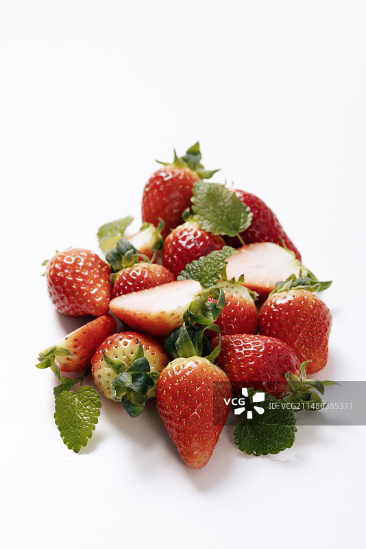 充满新鲜感的草莓图片素材