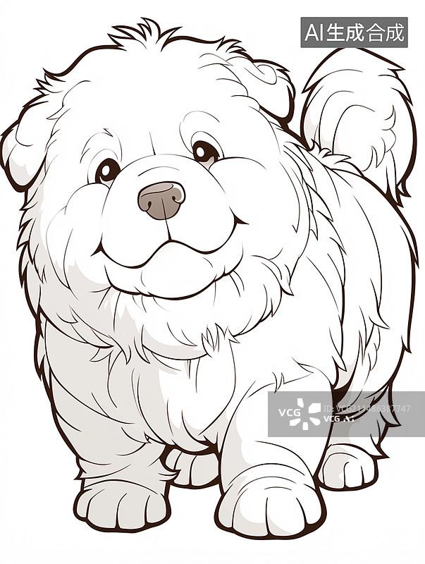 【AI数字艺术】简笔画动物图片素材