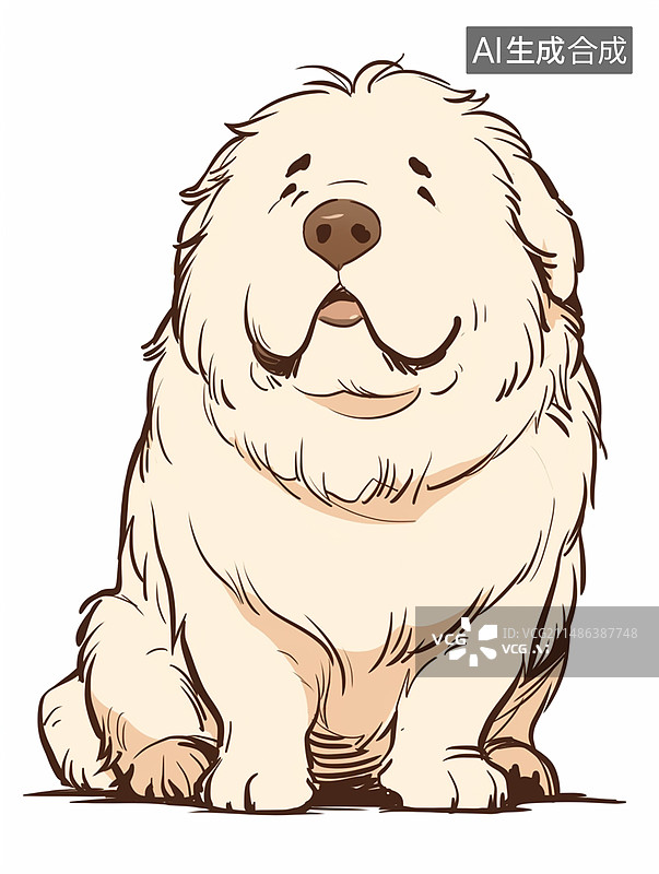 【AI数字艺术】简笔画动物图片素材