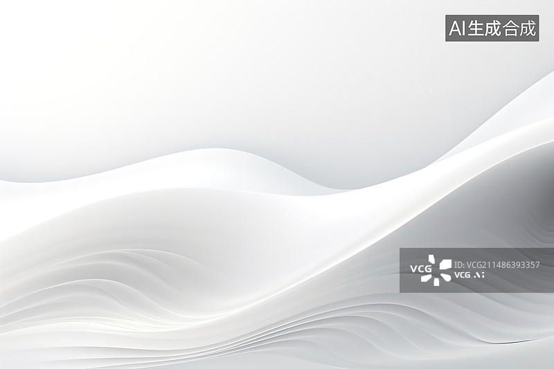 【AI数字艺术】白色弯曲的沙丘图片素材
