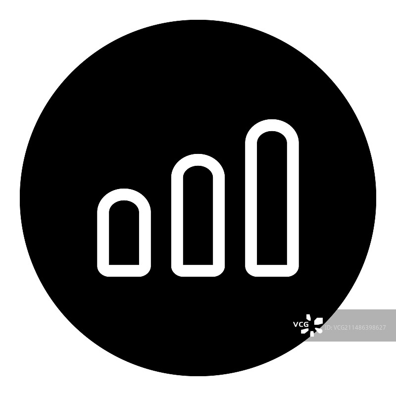 白色背景上的音量按钮扁平图标图片素材