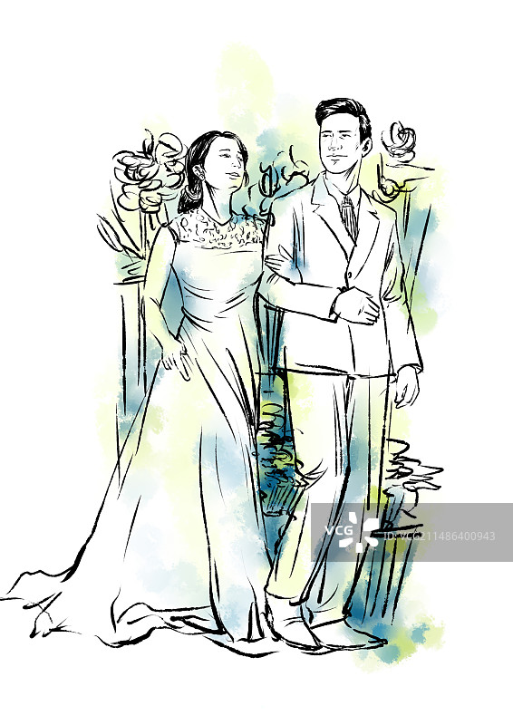 夏天的婚礼图片素材