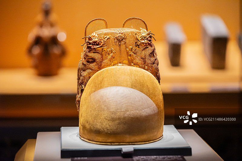 明万历 金翼善冠 北京大运河博物馆图片素材