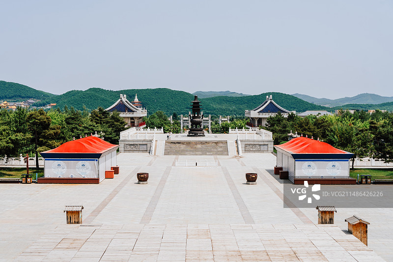 敦化六鼎山清祖祠图片素材