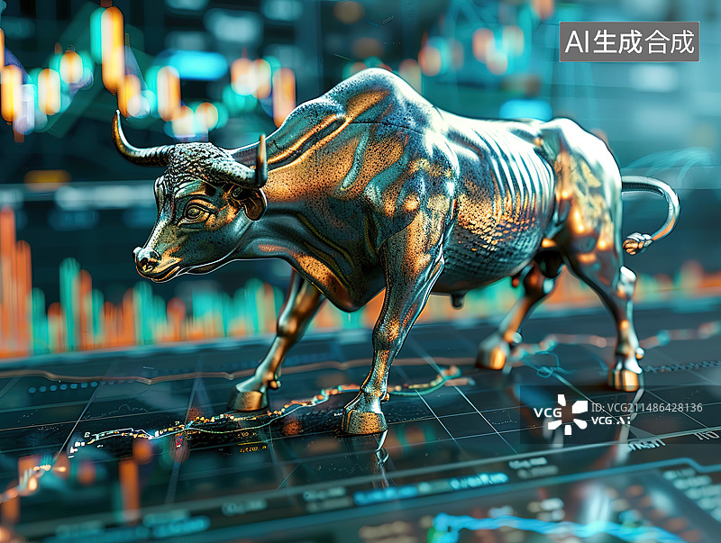 【AI数字艺术】股市金融股市经济概念图片素材