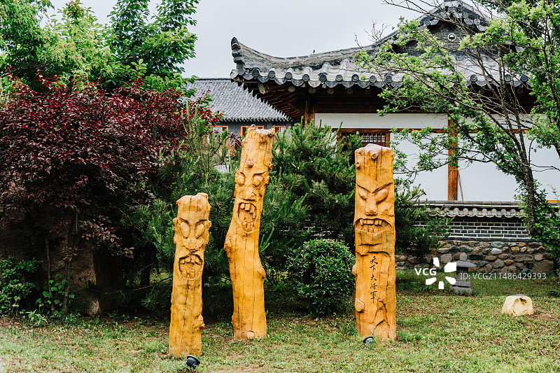 珲春东方第一村图片素材