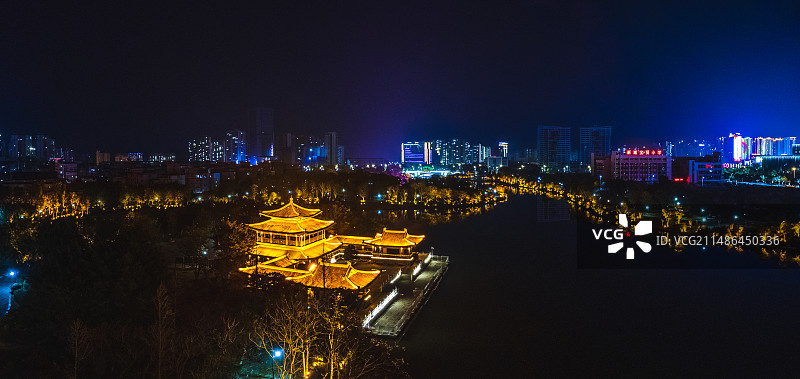 桂林新区的夜晚图片素材