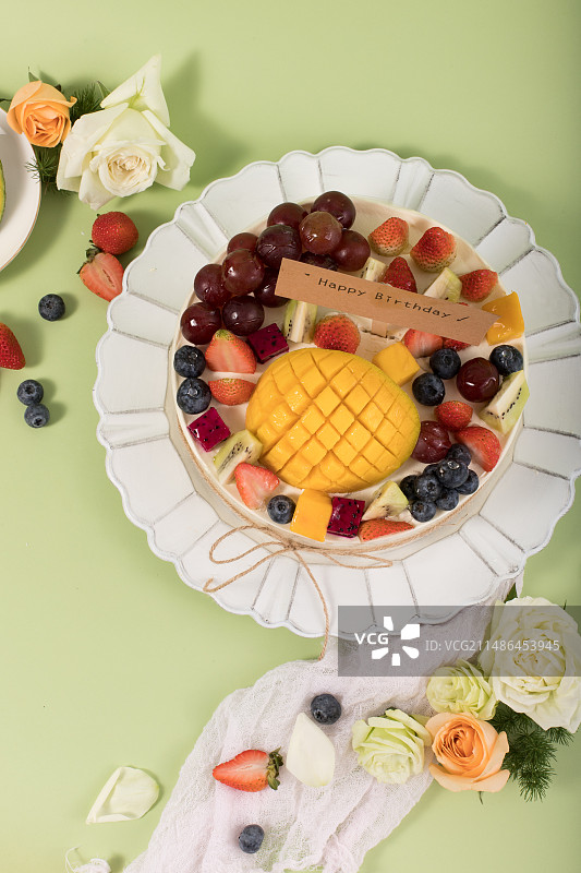 水果蛋糕生日蛋糕图片素材