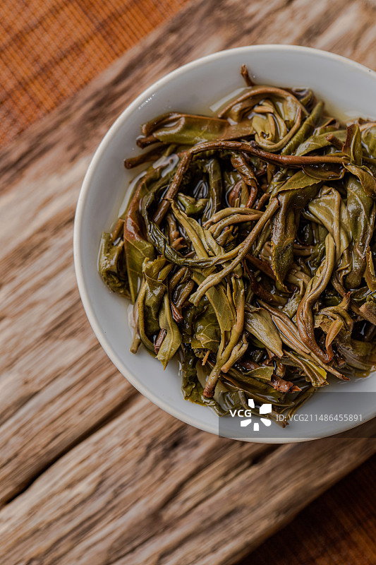 茶 落水洞 绿茶 茶饼图片素材