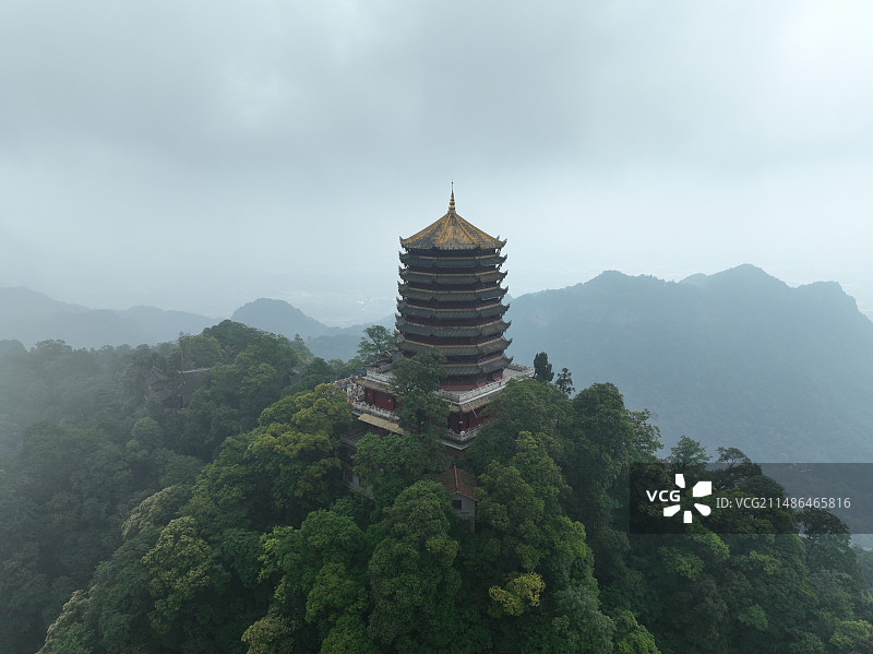 成都市都江堰市青城山老君阁图片素材