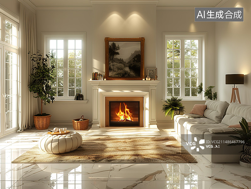 【AI数字艺术】室内家居住宅空间图片素材