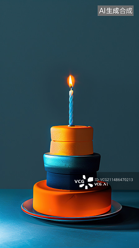 【AI数字艺术】黑色背景下桌子上点燃的蜡烛的特写镜头图片素材