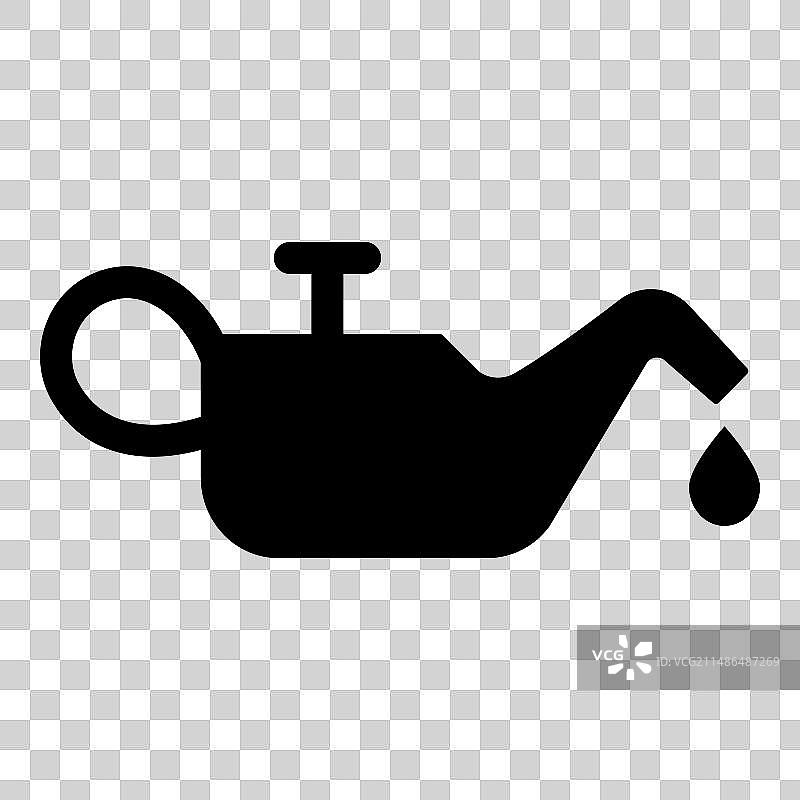 白色背景上的汽车油扁平图标图片素材