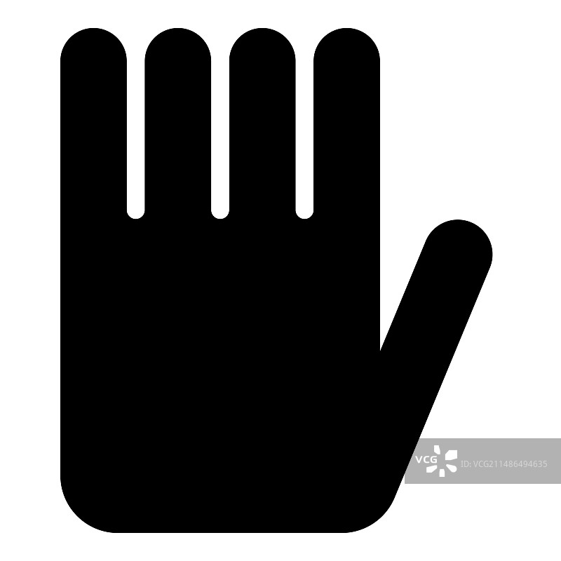 白色背景上的棕榈停车标志扁平图标图片素材