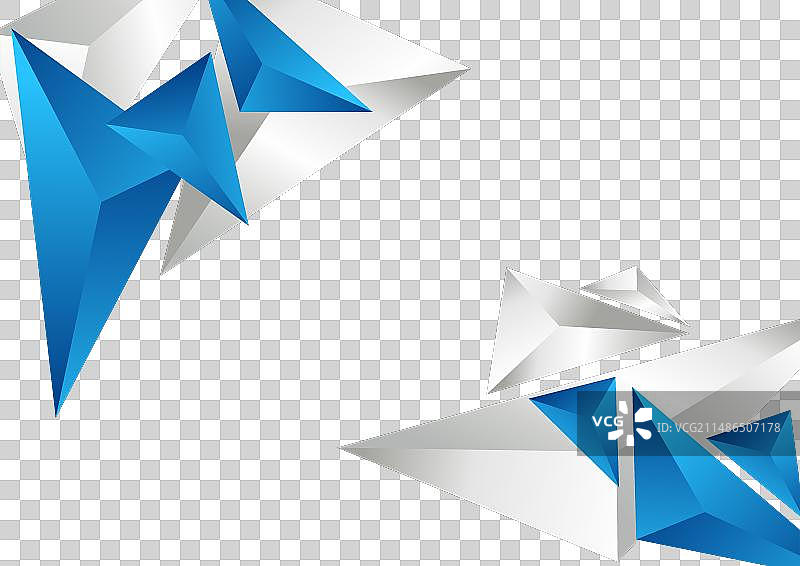 现代几何蓝色银色背景图片素材