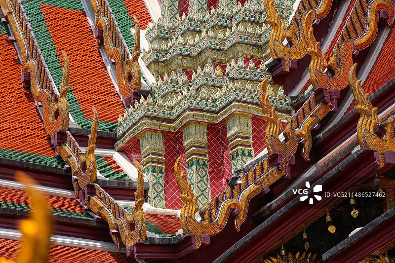 泰国曼谷大皇宫，曼谷，卧佛寺图片素材