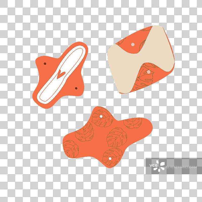 女性健康的经期卫生巾图片素材