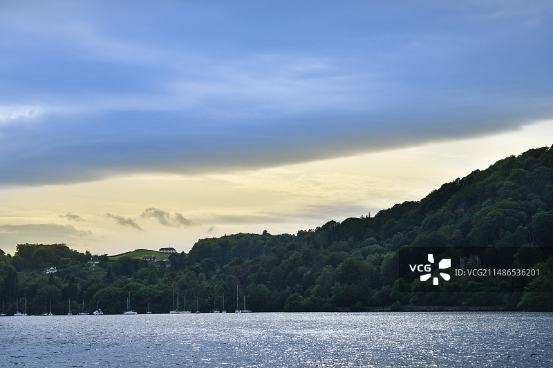 英国英格兰温德米尔湖，windermere图片素材