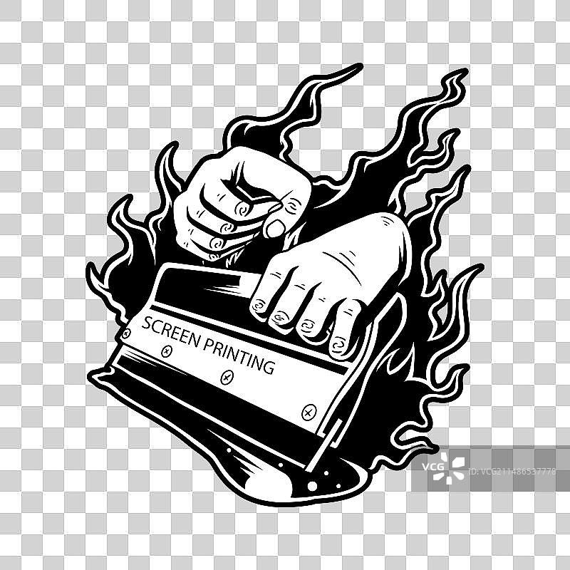 丝网印刷工作室图片素材