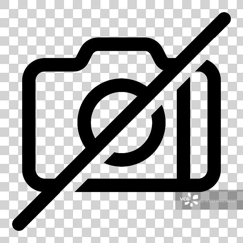 禁止拍照扁平图标图片素材