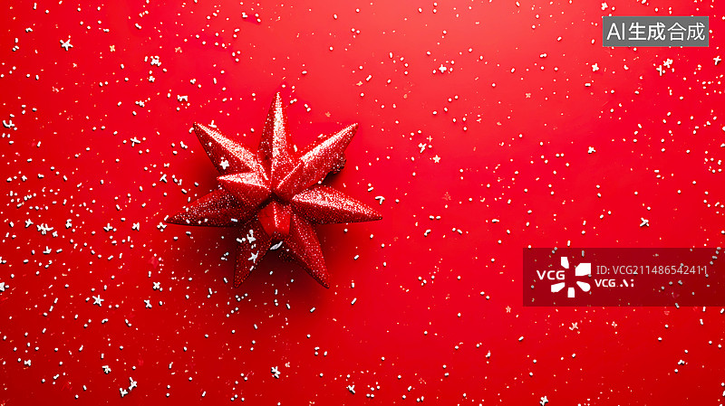 【AI数字艺术】节日庆祝国庆喜庆婚礼庆典红色礼品封面插画背景配图图片素材