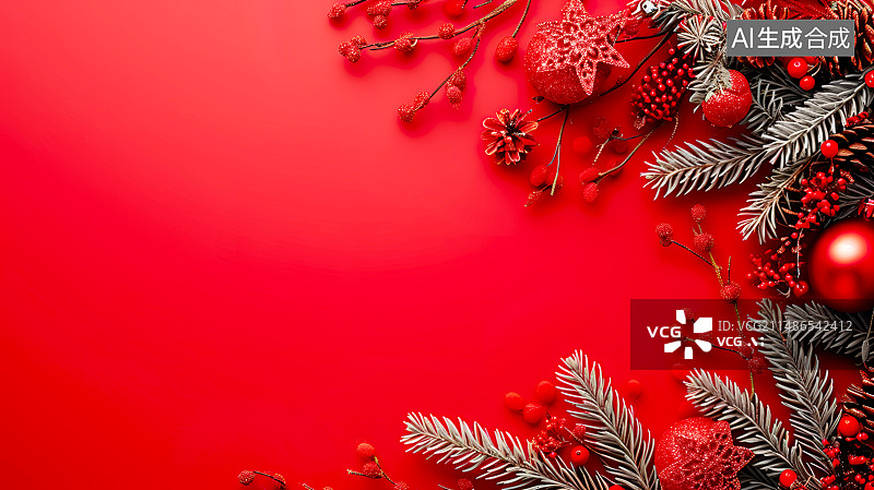 【AI数字艺术】节日庆祝国庆喜庆婚礼庆典红色礼品封面插画背景配图图片素材