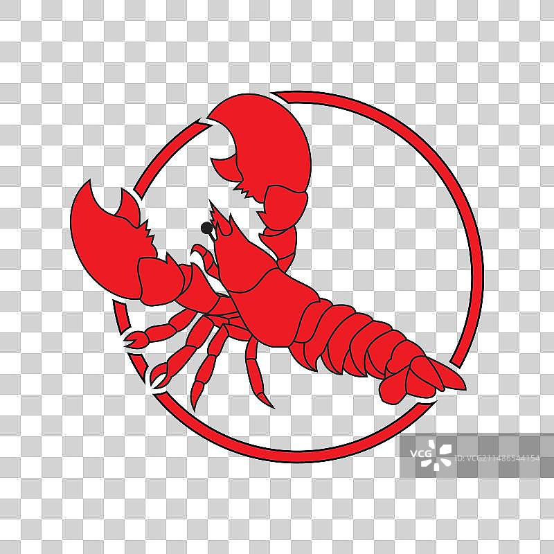 龙虾设计图标图片素材